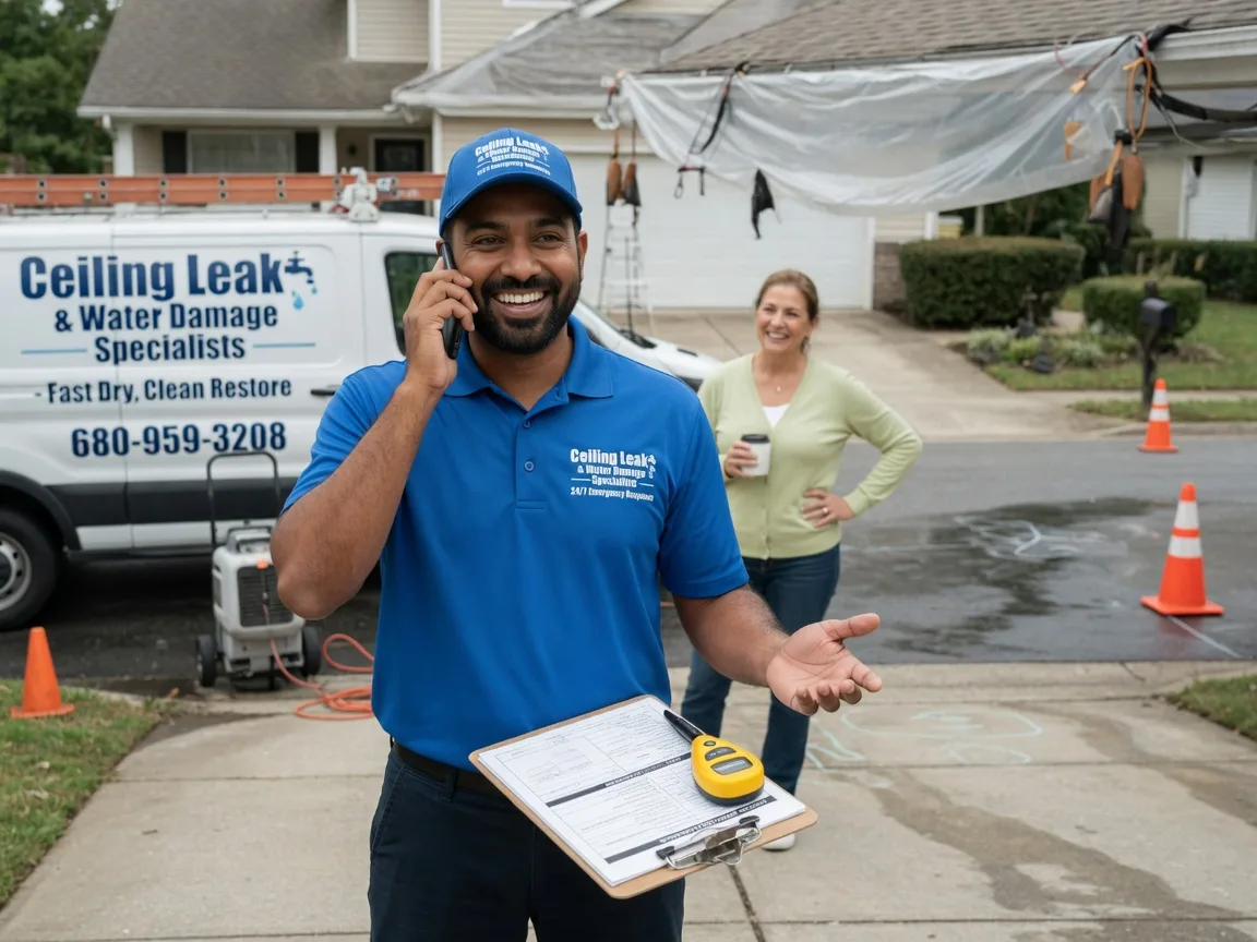 Ceiling Leak Cleanup Pingree Grove, IL FAQs